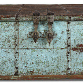Painted Teak Coffee Table Chest - 19th Century