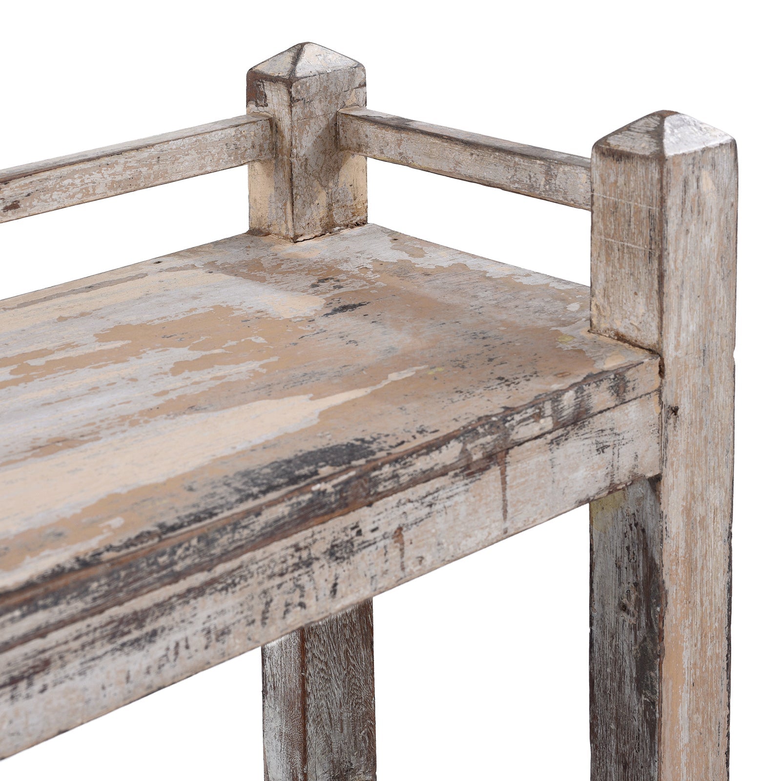White Painted Indian Shelf - Ca 1920