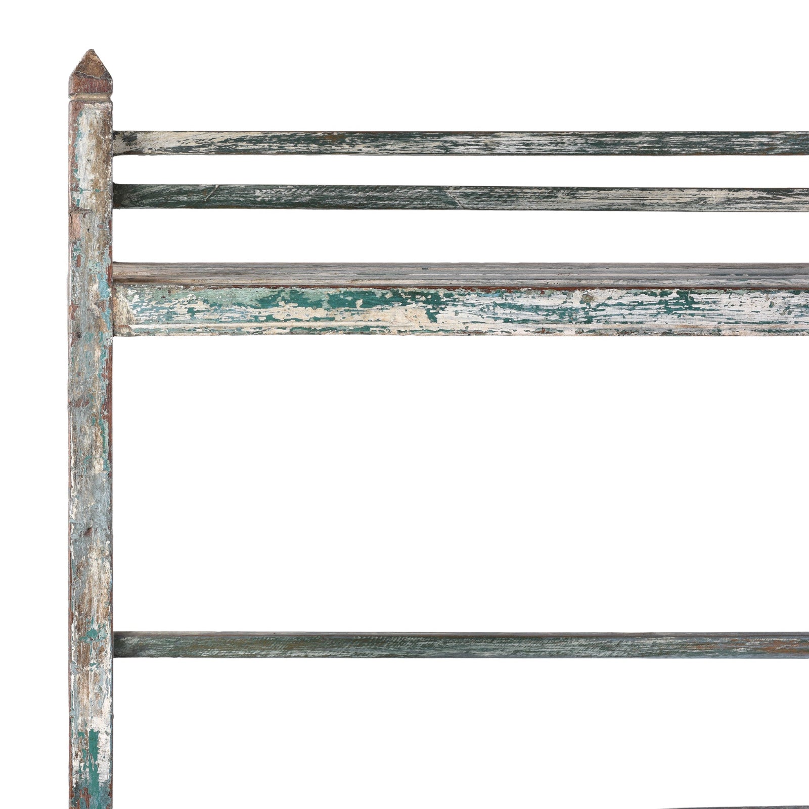 Small Indian Painted Slatted Shelf - Ca 1920