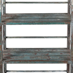 Small Indian Painted Slatted Shelf - Ca 1920