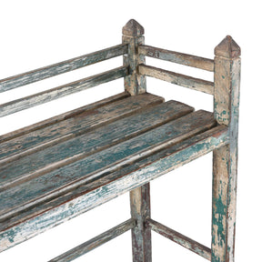 Small Indian Painted Slatted Shelf - Ca 1920