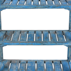 Vintage Painted Indian Teak Shelf - Ca 1930