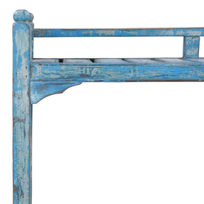 Vintage Painted Indian Teak Shelf - Ca 1930