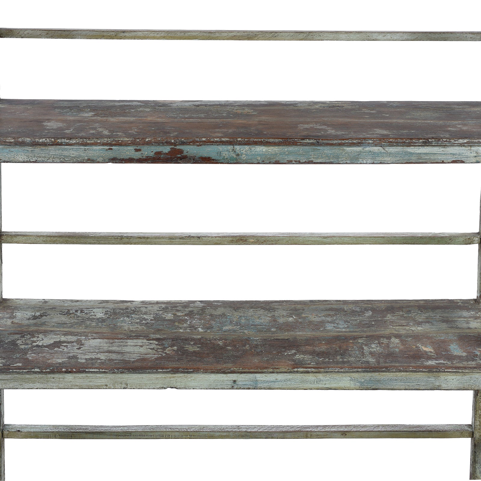 Vintage Blue Painted Indian Shelf - 1930