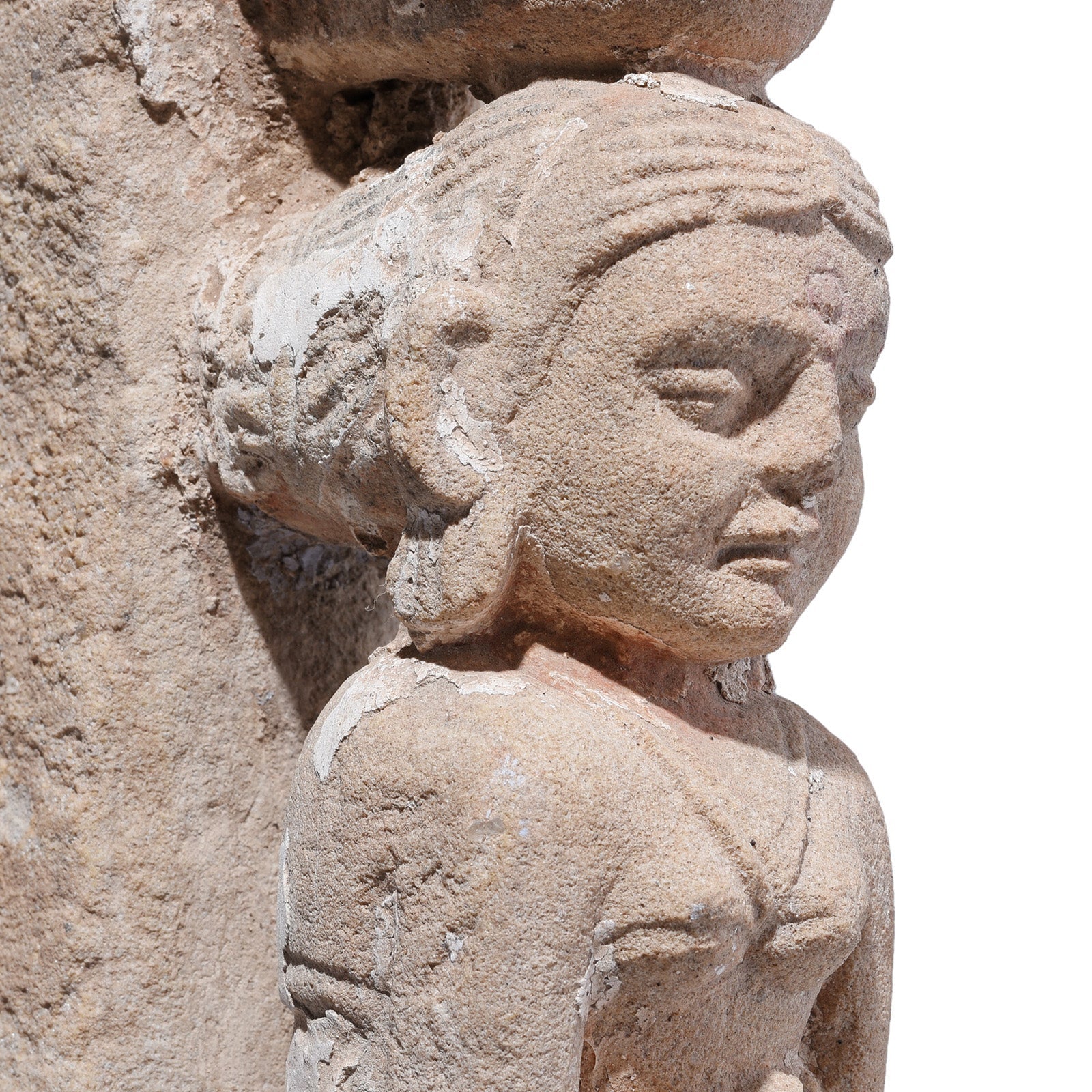 Stone Lamp Bracket From Gujarat - 19th Century