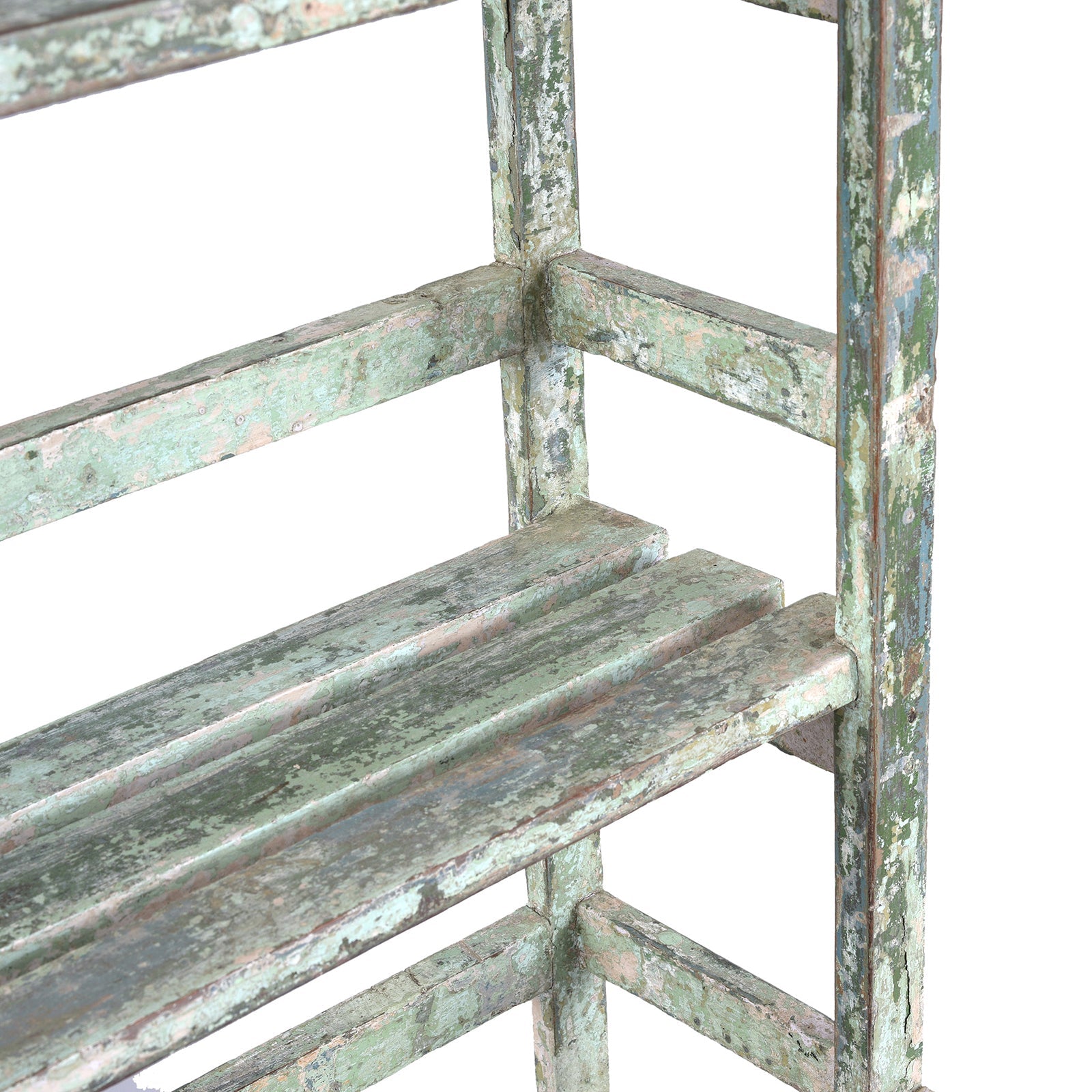 Small Painted Indian Slatted Shelf - 1930