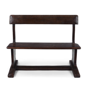 Old Indian Teak School Bench - Ca 1930