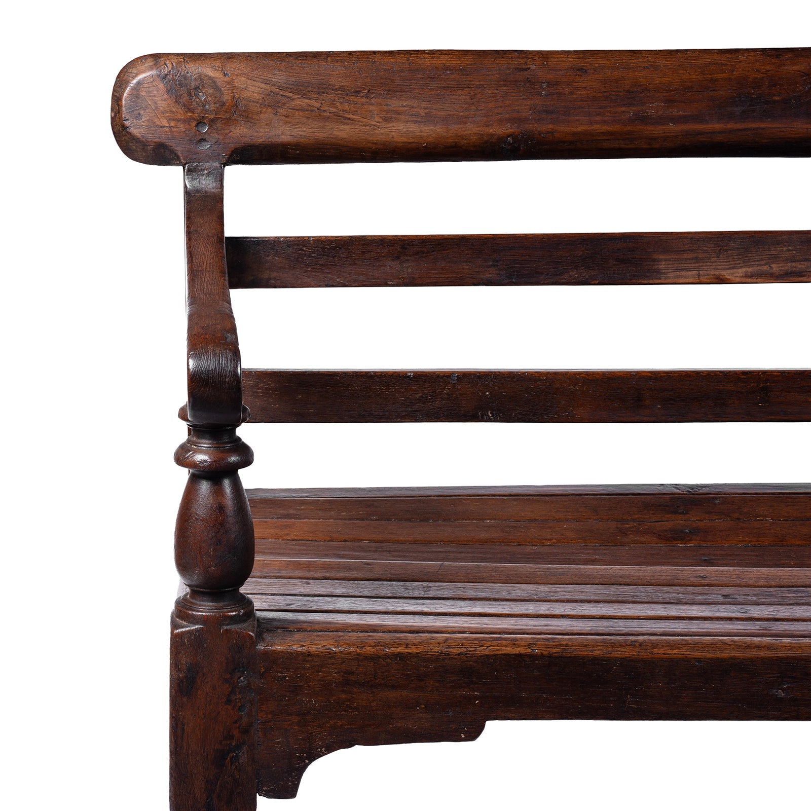 Regency Style Indian Slatted Bench - 19th Century