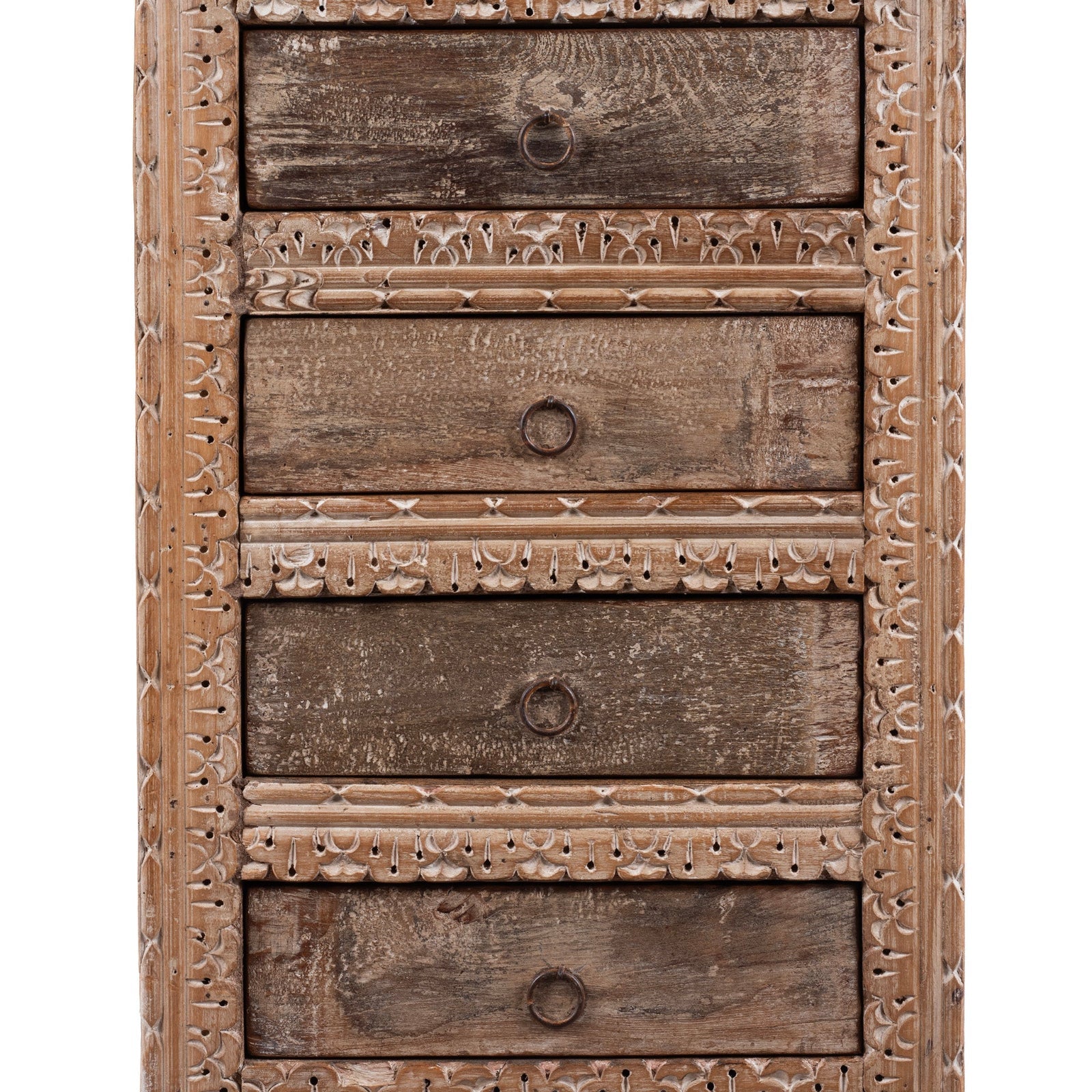 4 Drawer Bedside Cabinet Made From Reclaimed Teak