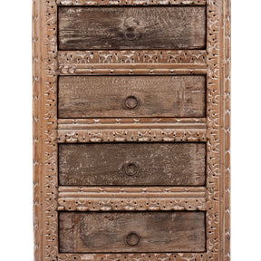 4 Drawer Bedside Cabinet Made From Reclaimed Teak