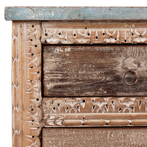 4 Drawer Bedside Cabinet Made From Reclaimed Teak