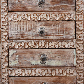 Bedside 4 Drawer Chest Made From Reclaimed Teak