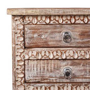 Bedside 4 Drawer Chest Made From Reclaimed Teak