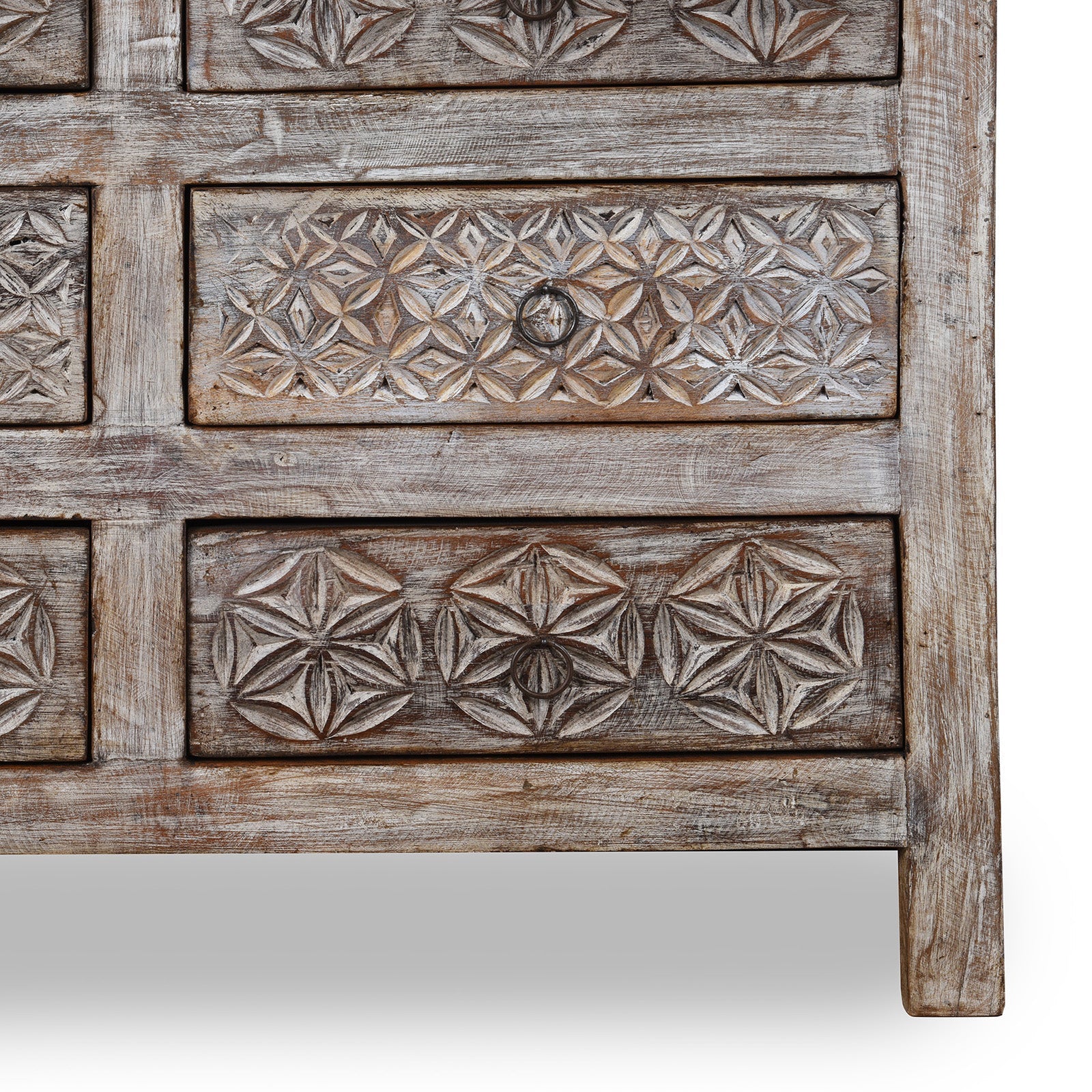 Chest Of 10 Drawers Made From Reclaimed Teak