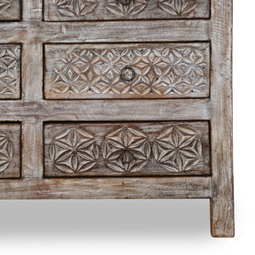 Chest Of 10 Drawers Made From Reclaimed Teak