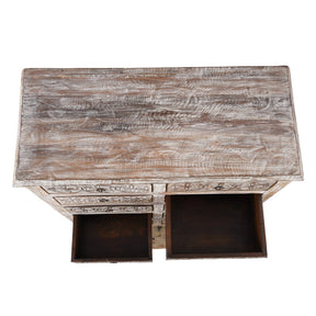 Chest Of 10 Drawers Made From Reclaimed Teak