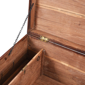 Brass Bound Teak Military Chest - 19th Century