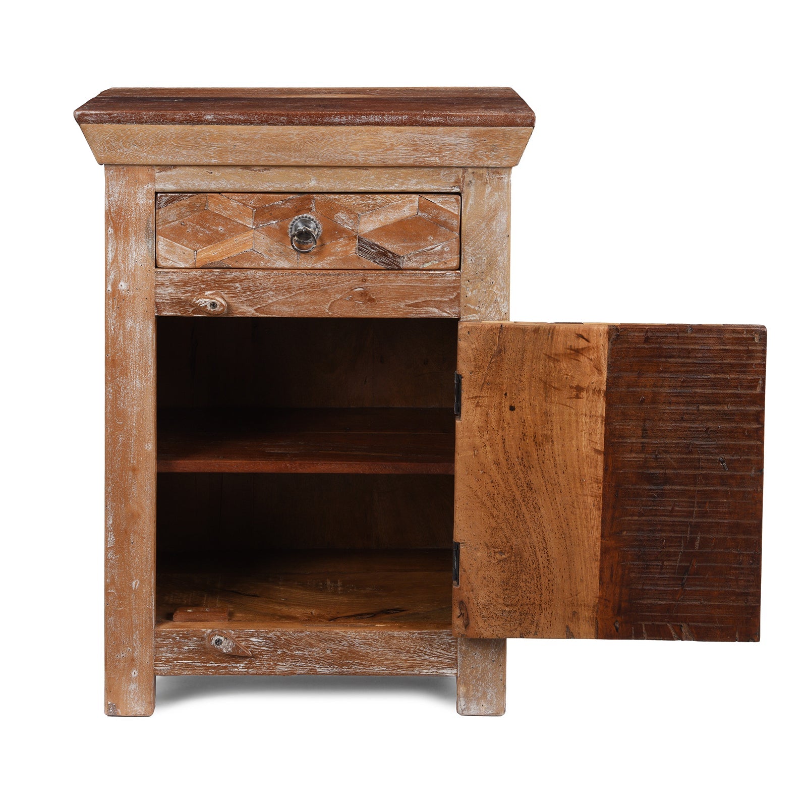 Bedside Cabinets Made From Reclaimed Teak