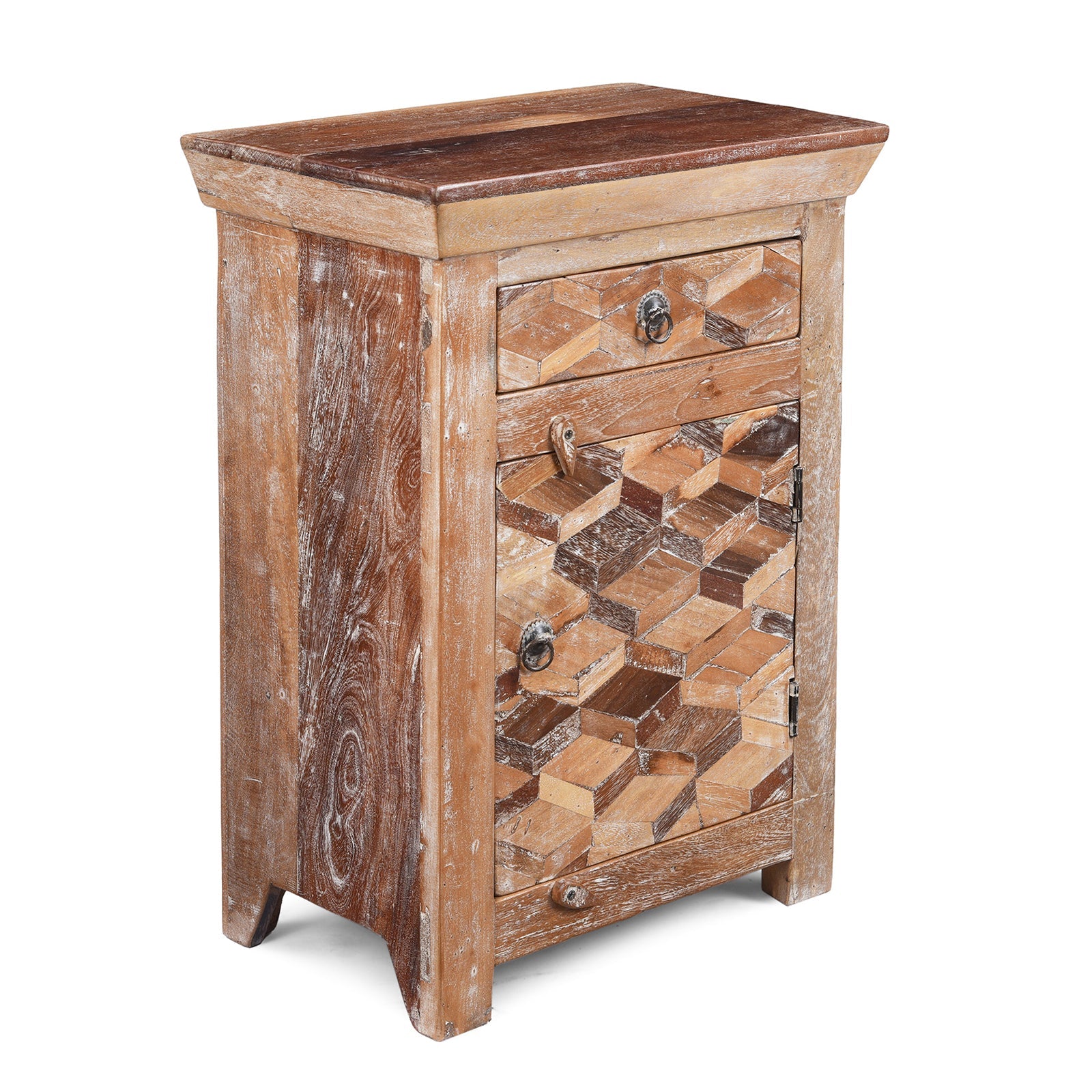 Bedside Cabinets Made From Reclaimed Teak