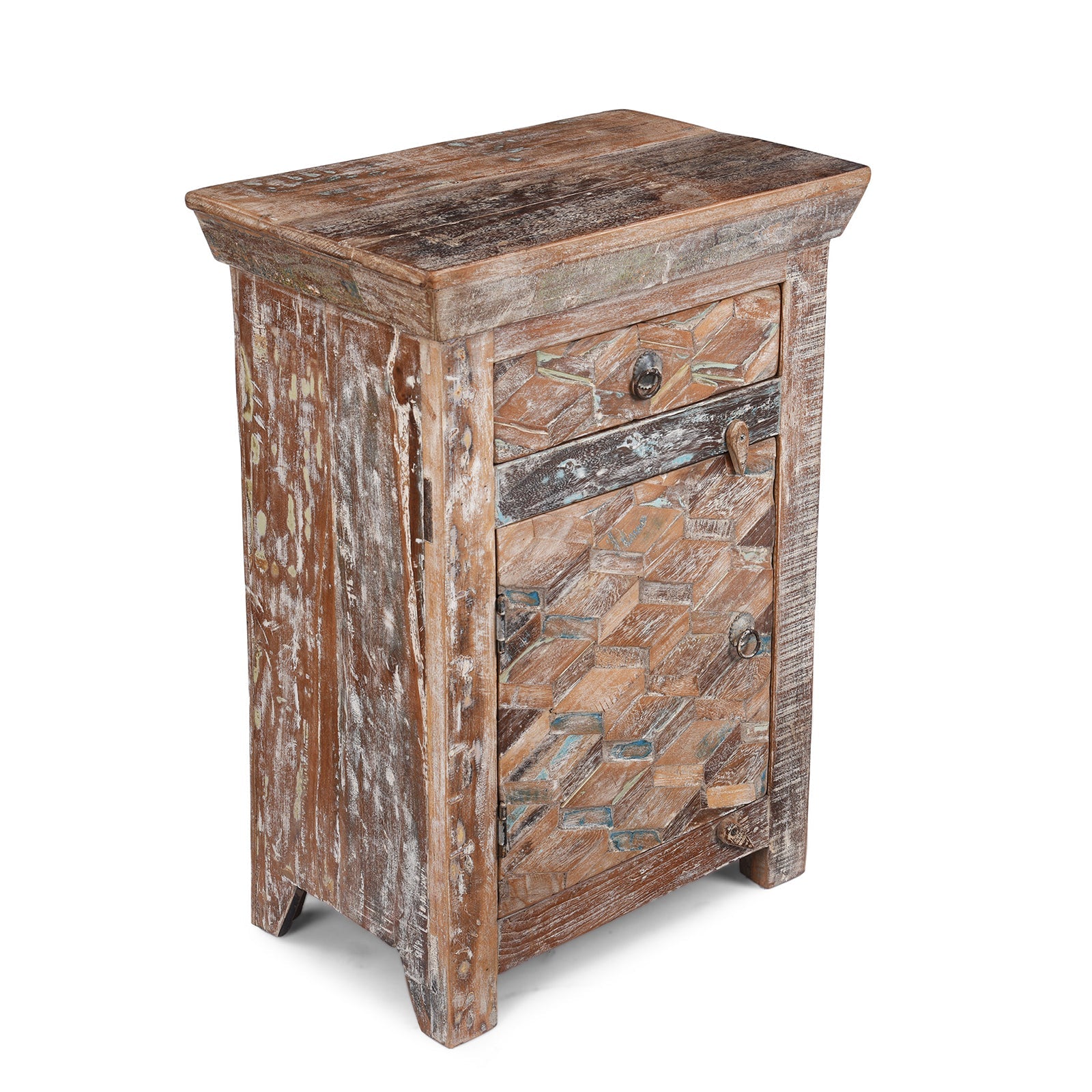 Bedside Cabinets Made From Reclaimed Teak