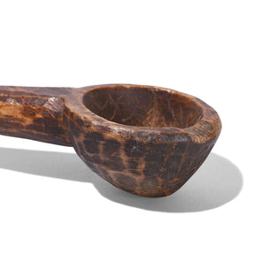Carved Wooden Ladle From Banswara - Ca 1920's