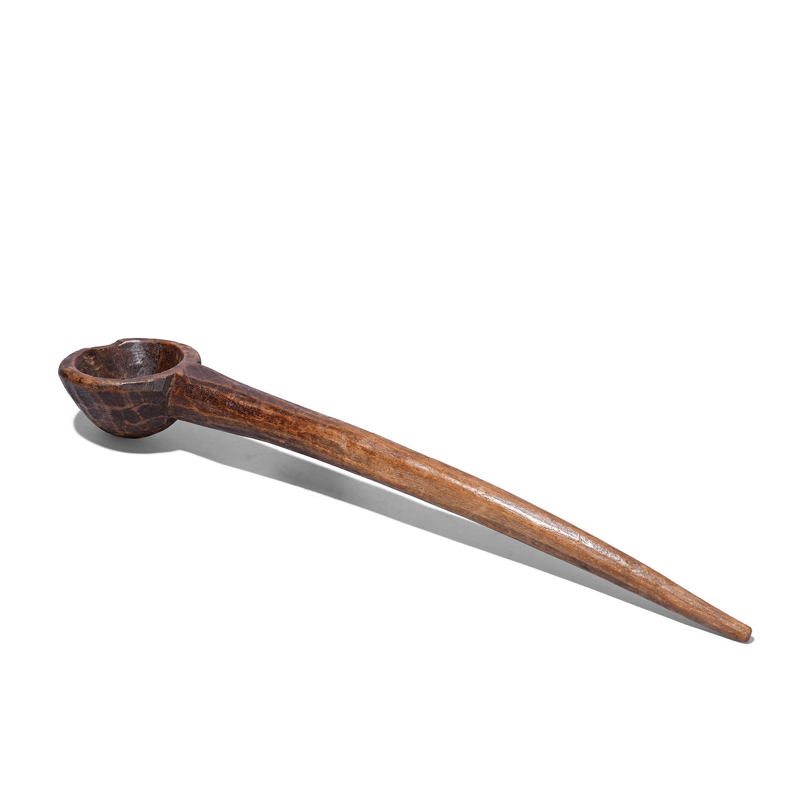 Carved Wooden Ladle From Banswara - Ca 1920's