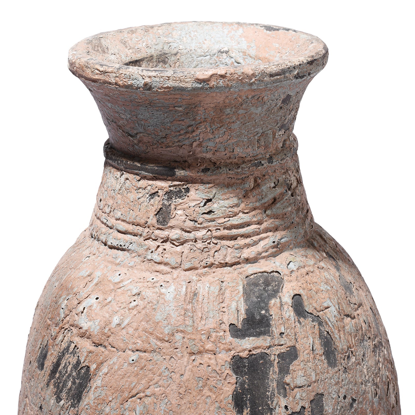 Vintage Painted Wood Pots From Kullu