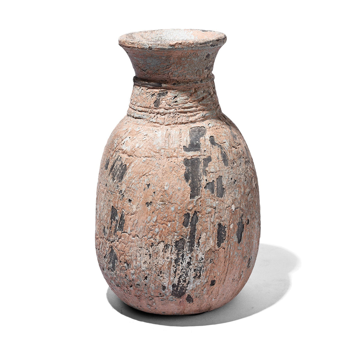 Vintage Painted Wood Pots From Kullu