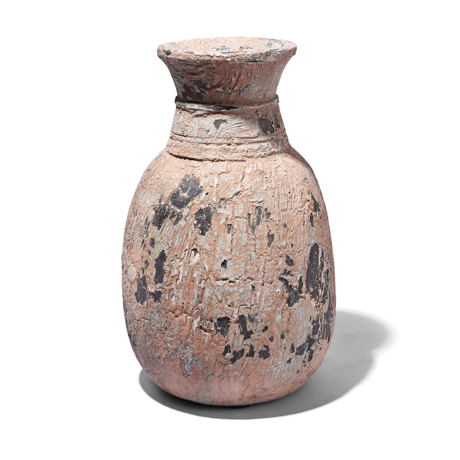 Vintage Painted Wood Pots From Kullu