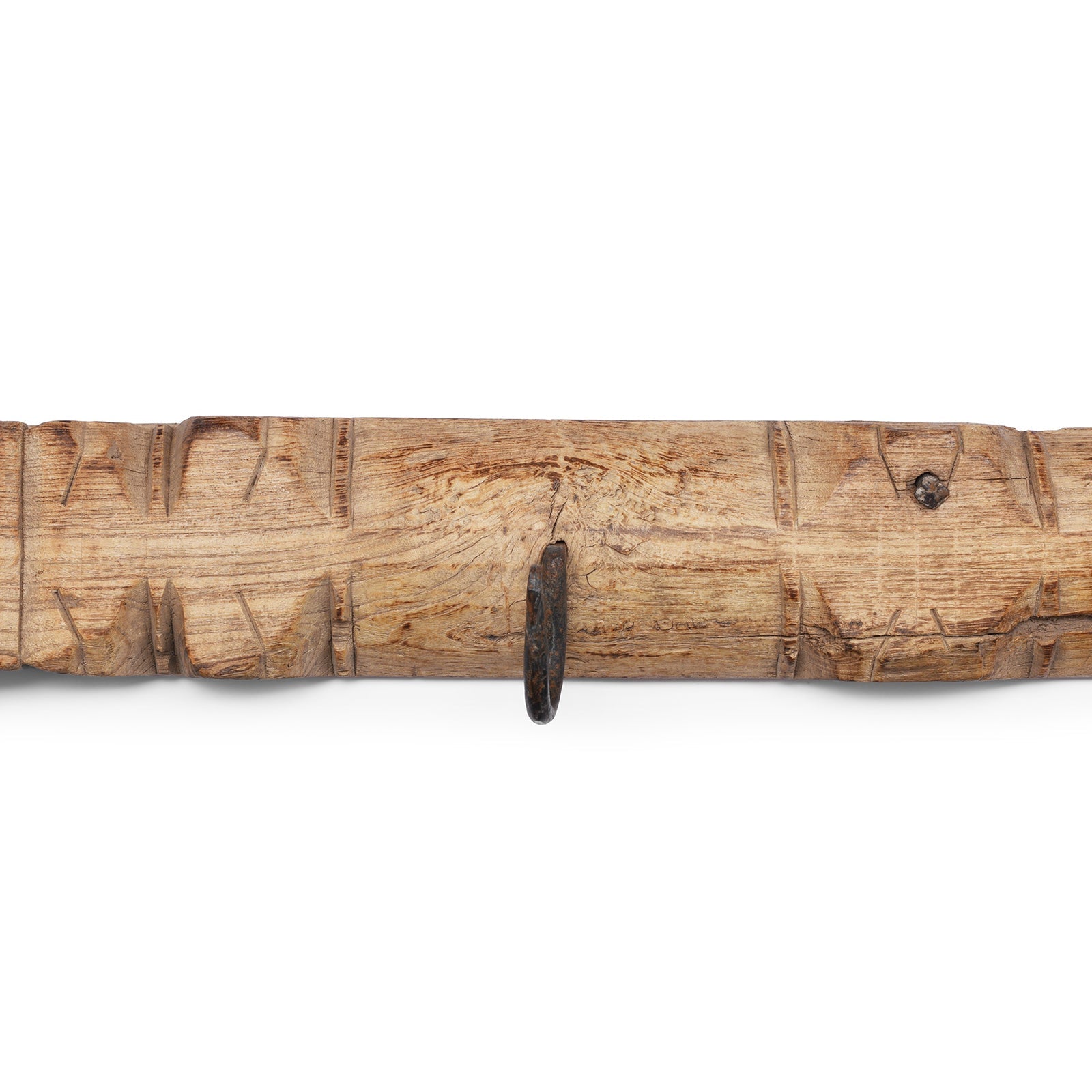 Old Carved Teak Coat Hook