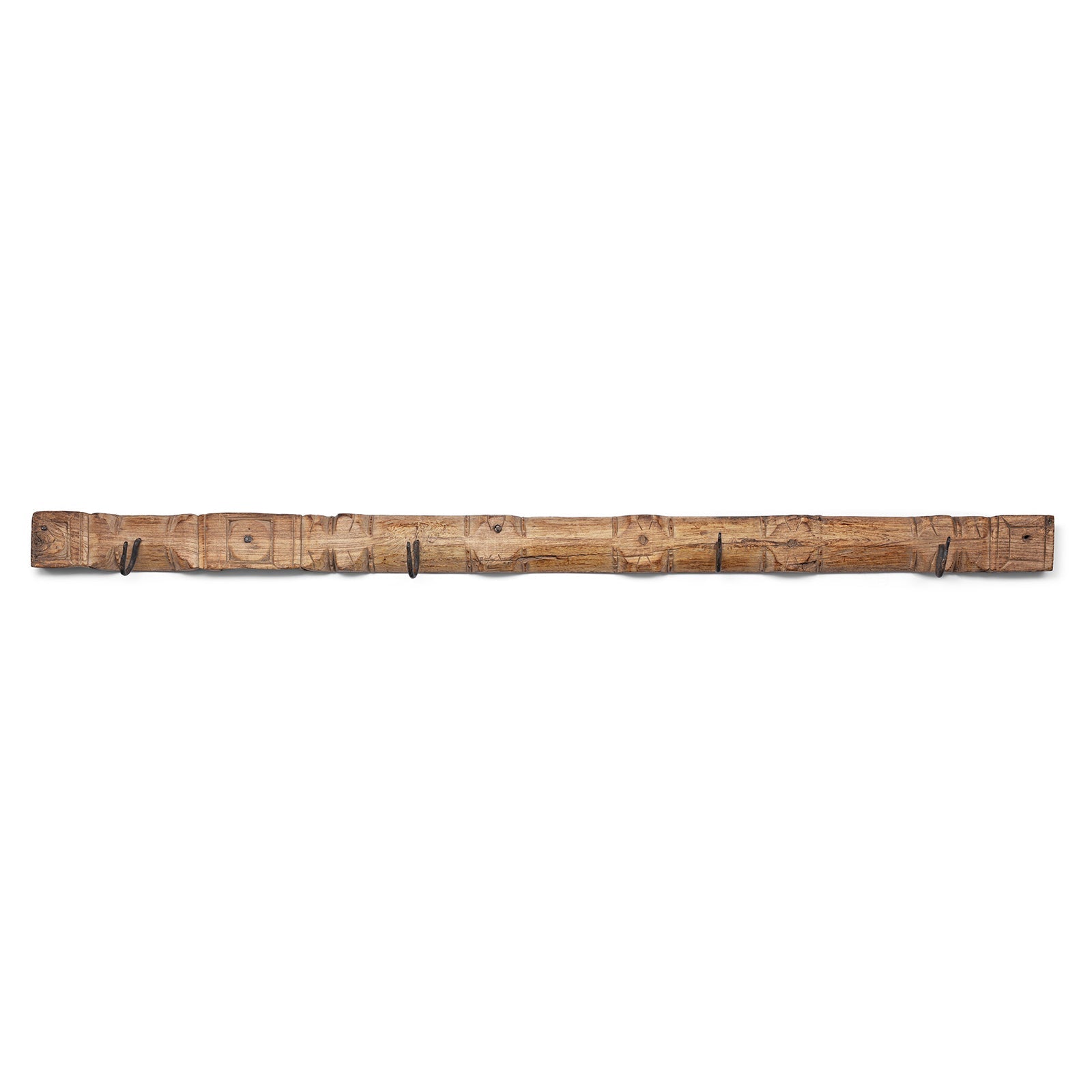 Old Carved Teak Coat Hook