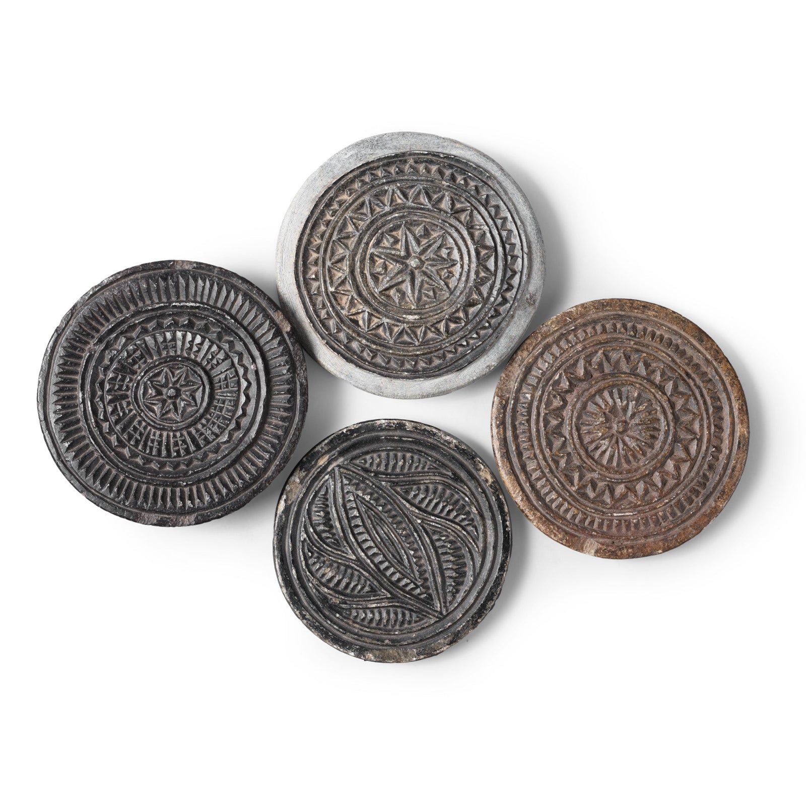 Vintage Stone Tepoy Coasters - Ca 1930