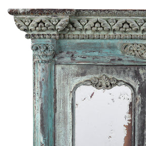 Painted Sunburst Almirah Cabinet - 19th Century