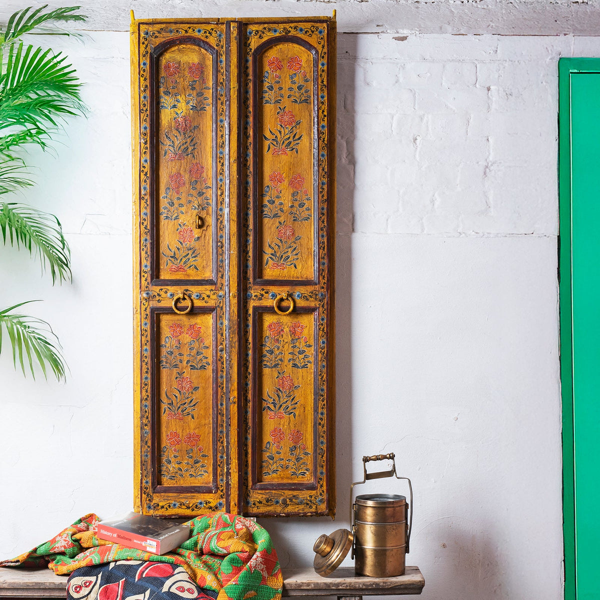 Vintage Painted Indian Doors