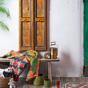 Painted Grain Measure Planter - Mughal Green