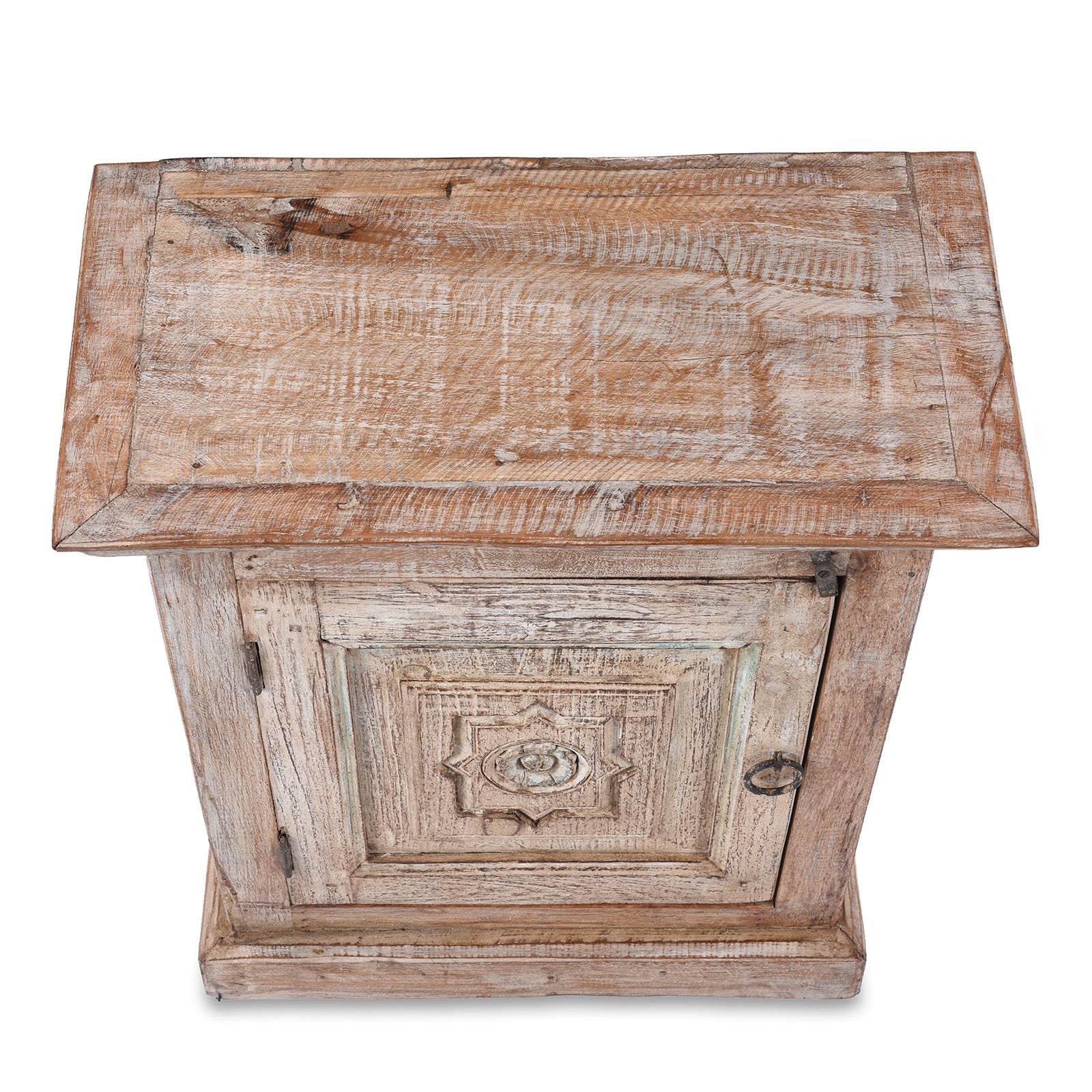 Bedside Cabinet Made From Reclaimed Teak
