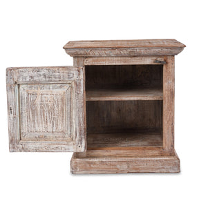 Bedside Cabinet Made From Reclaimed Teak