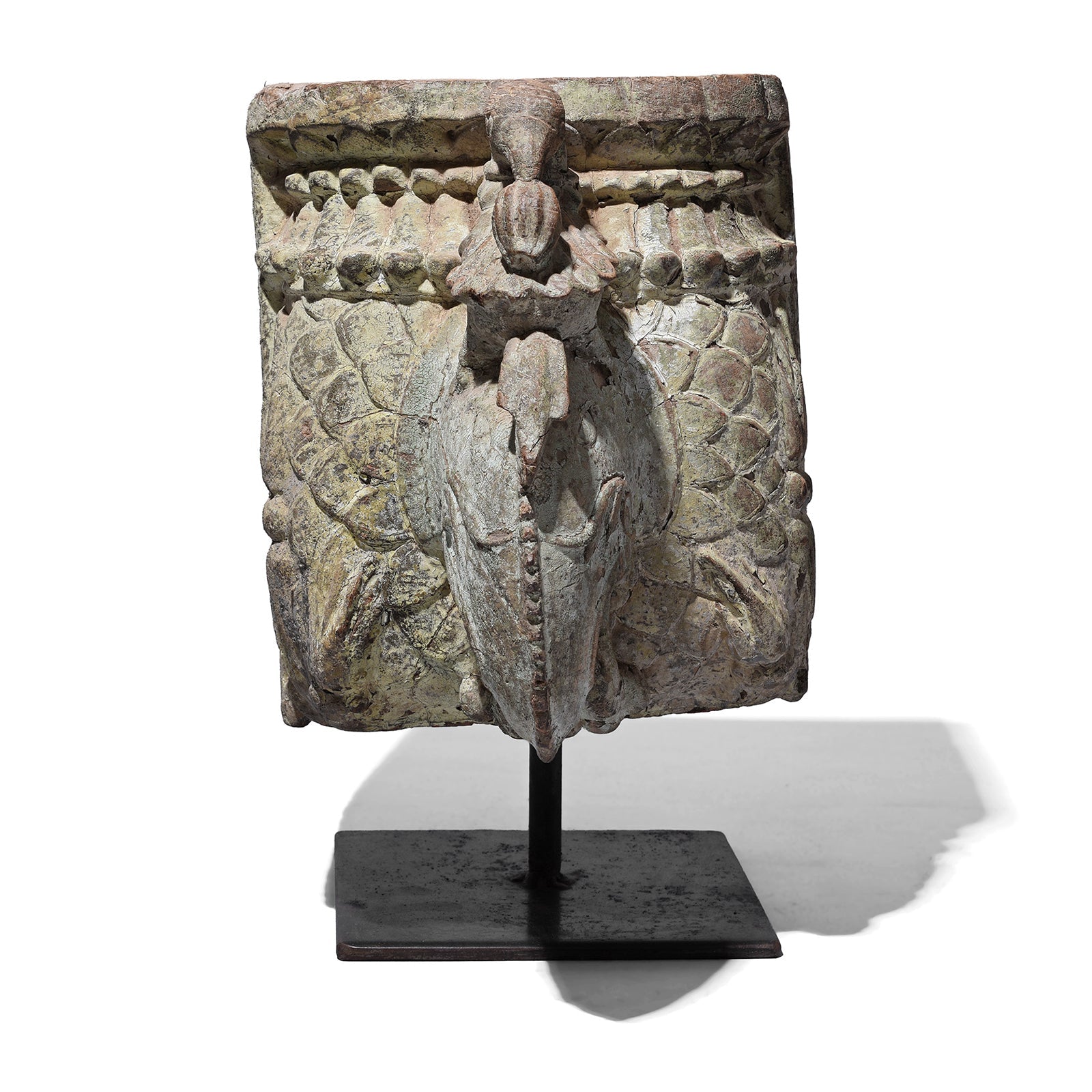 Carved Elephant Corbel From Gujarat - 19th Century