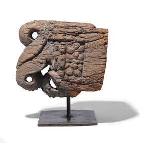 Elephant &  Peacock Corbel From Gujarat - 19th Century