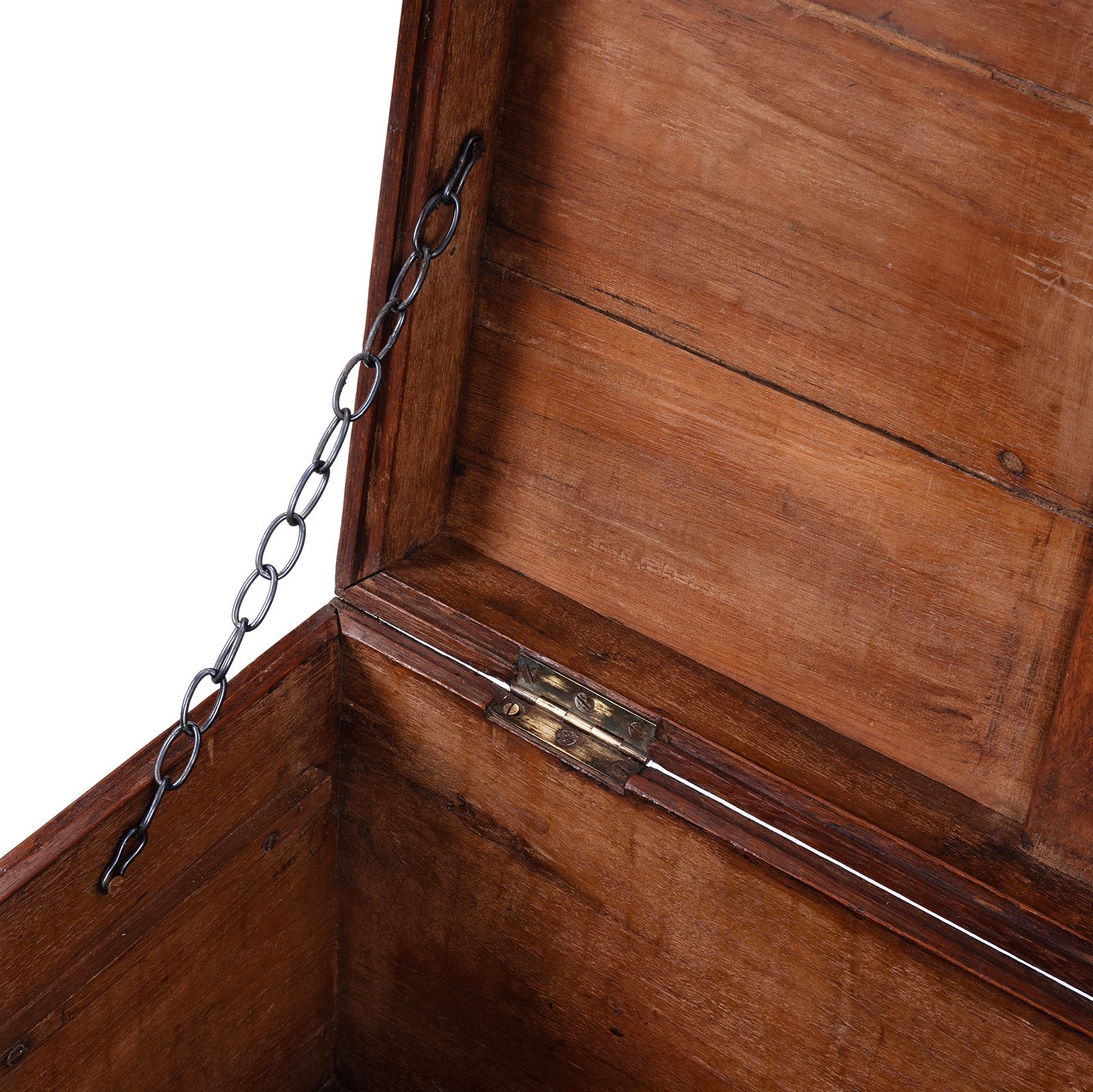Brass Bound Teak Military Chest -19th Century