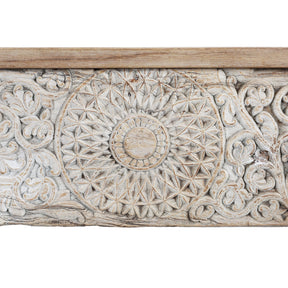 Carved Console Table Made From Reclaimed Teak