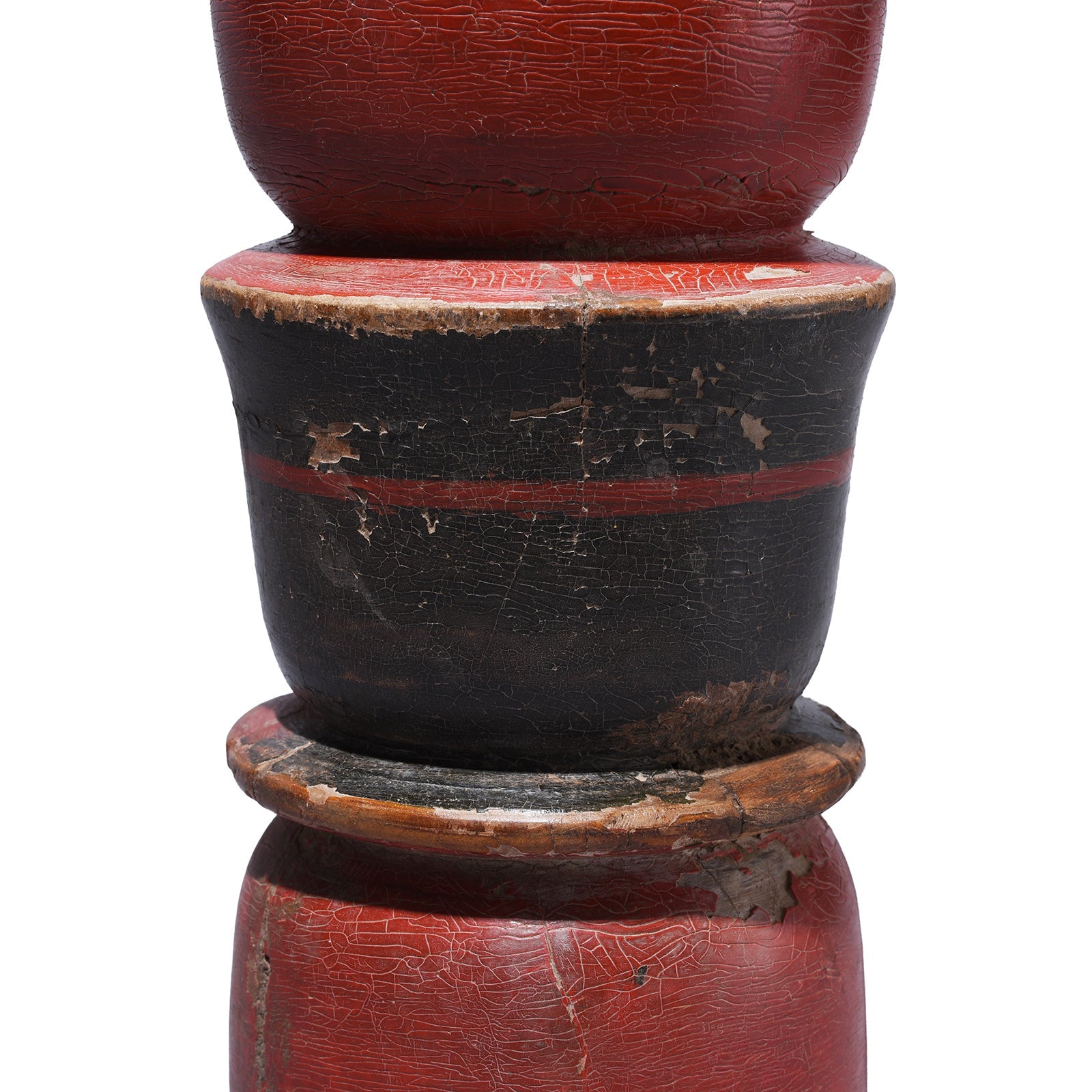 Teak Candlestick Made From An Old Takhat Leg