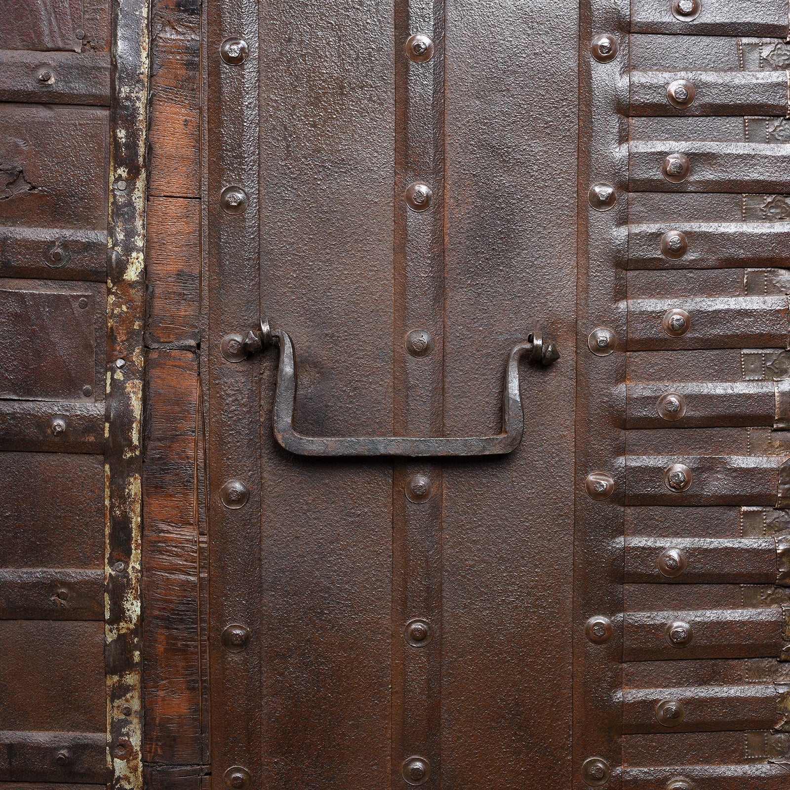 Brass Bound Rosewood Pithara Console Chest, Gujarat - 19th Century