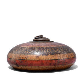 Lacquered Tobacco Box From Rajasthan - Ca 1910
