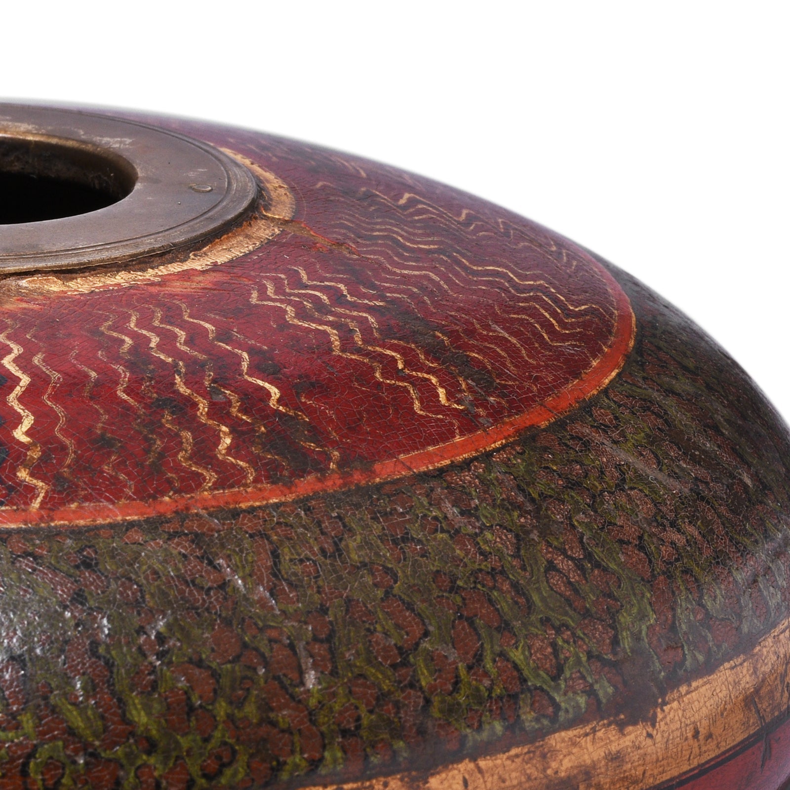 Lacquered Tobacco Box From Rajasthan - 19th Century