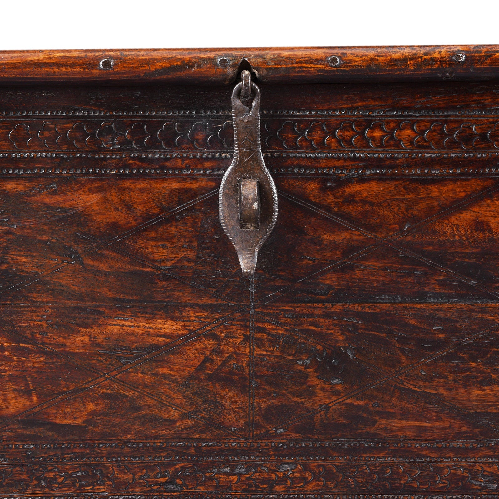Brass Bound Indian Sheesham Chest - Early 19th Century