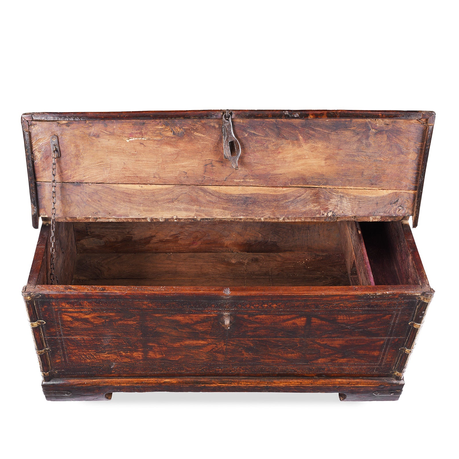 Brass Bound Indian Sheesham Chest - Early 19th Century