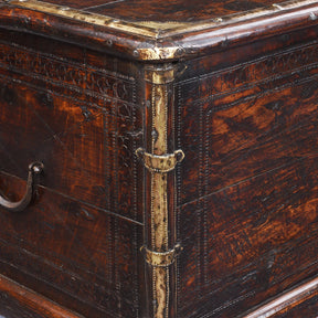 Brass Bound Indian Sheesham Chest - Early 19th Century