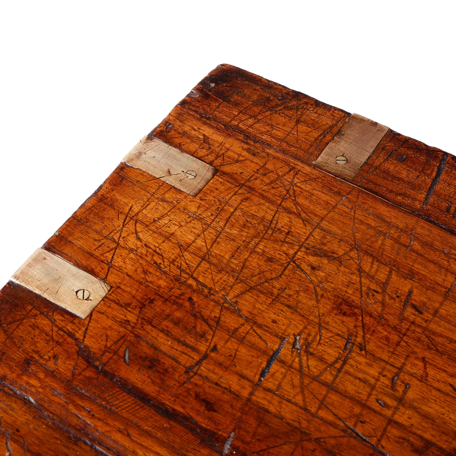 Brass Bound Teak Military Chest - 19th Century