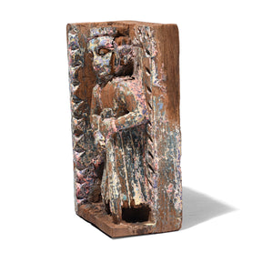 Carved Teak Musician Panels From Gujarat - 19th Century